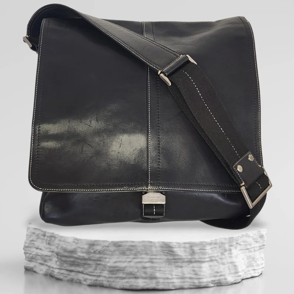 Coach Legacy Briefcase Messenger Bag 5A02Black Leather Limited Edition 2006